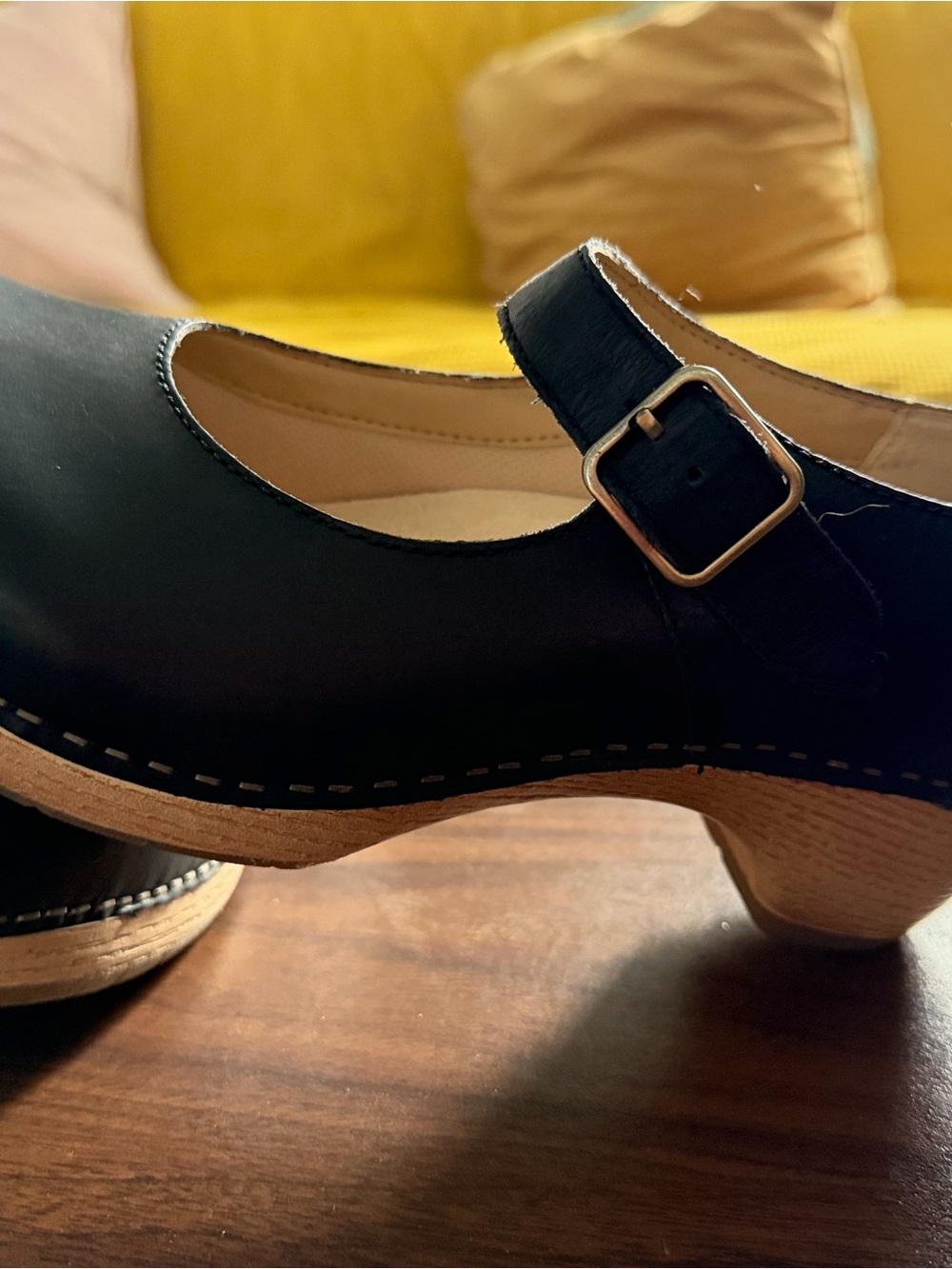 Black Mary Jane Clog Heels - Classic Women's Shoes